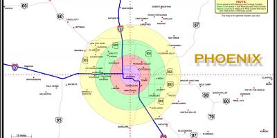 Karte von Phoenix