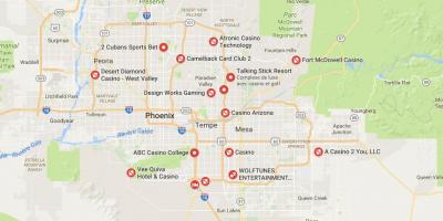 Karte von Phoenix casino
