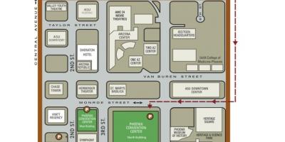 Karte von Phoenix convention center