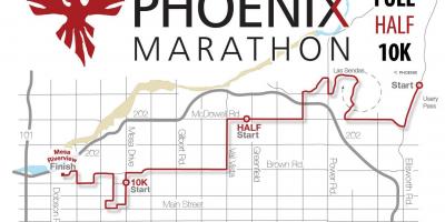 Karte von Phoenix maraton