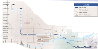 Phoenix öffentlichen Verkehrsmitteln anzeigen